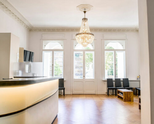 Das Wartezimmer im Dermatologie Potsdam MVZ