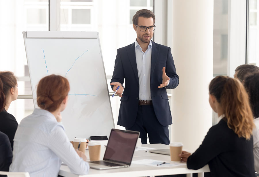 EIne Szene beim CORIUS Praxismanagement Workshop