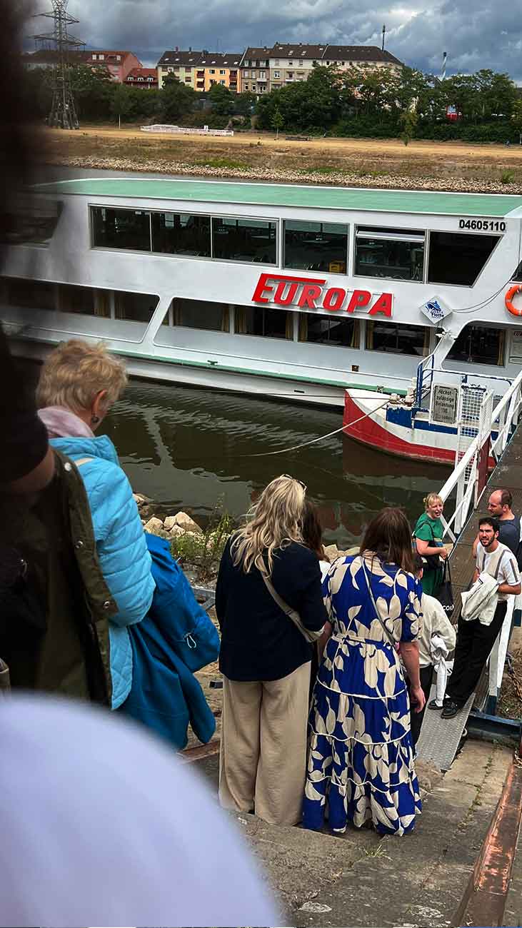 CORIUS Sommerfest 2025: Boarding auf der MS Europa