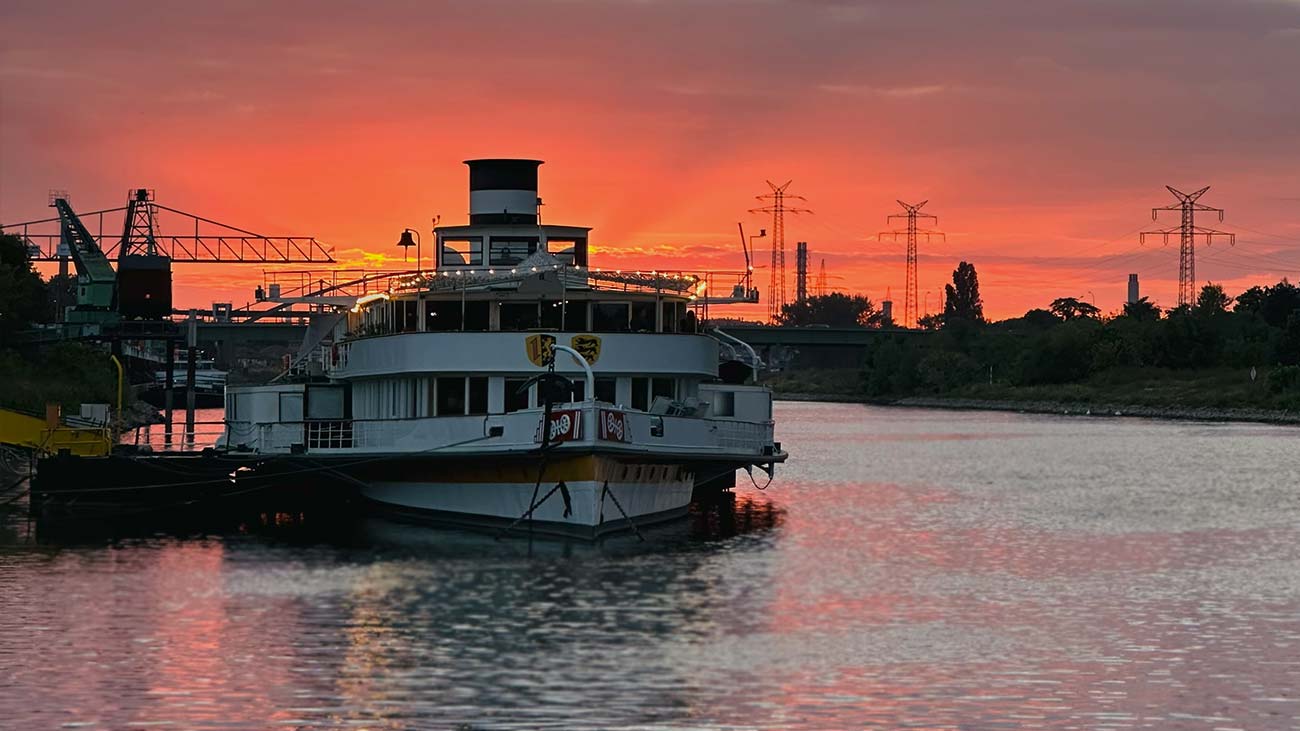 CORIUS Sommerfest 2025 in Mannheim: Sonnenuntergang