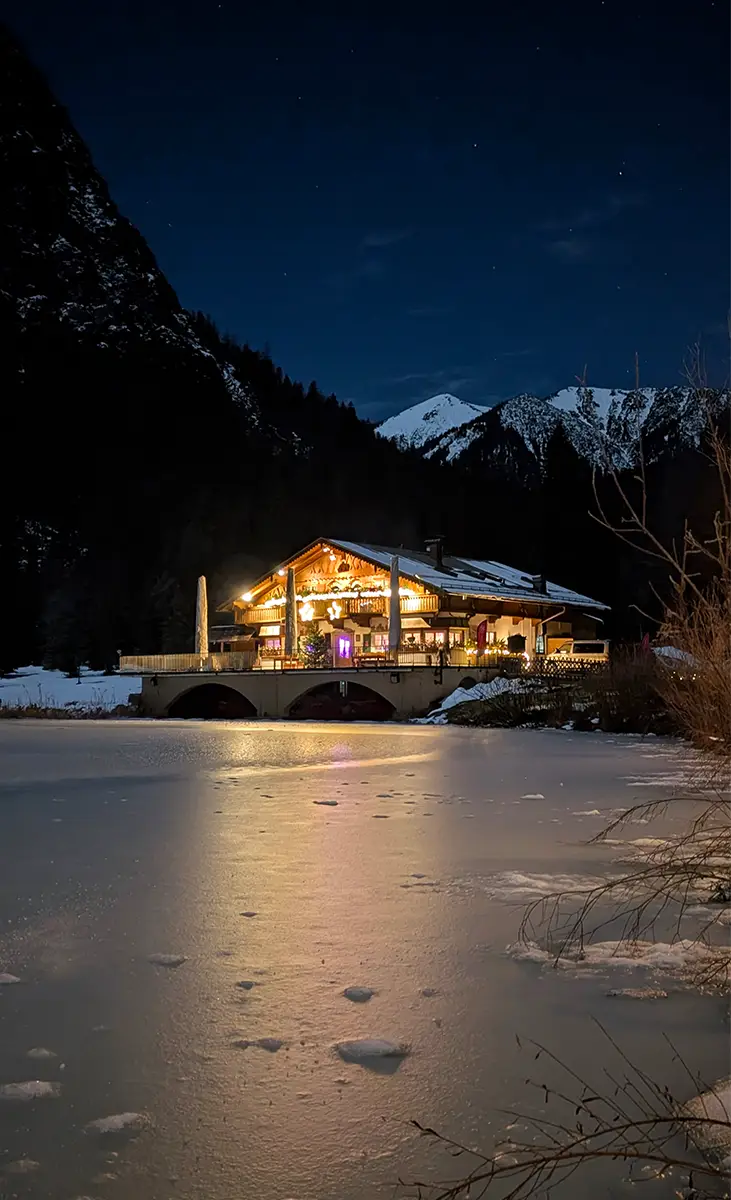 Weihnachtshütte in Garmisch-Patenkirchen